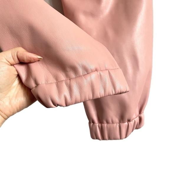CAMI NYC Pink Dalton Faux Vegan Leather Joggers Pants - S, $275US - Picture 5 of 12